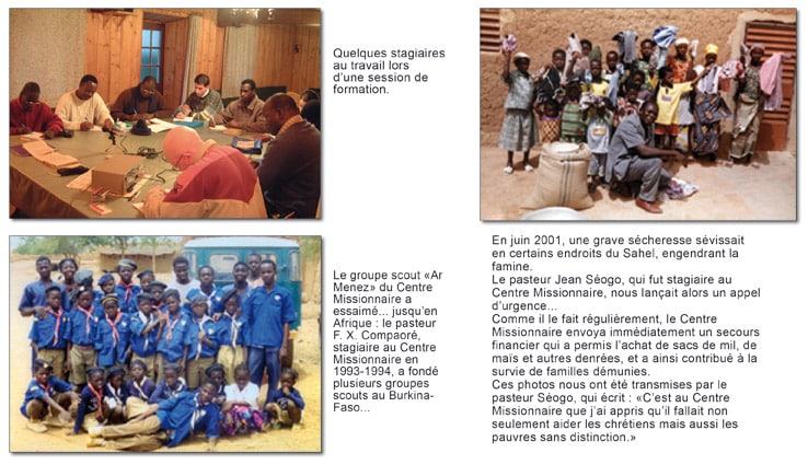 Action internationale du Centre Missionnaire Carhaix